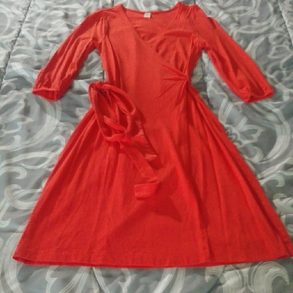 👗GAP Wrap Dress/ 3/4 sleeve